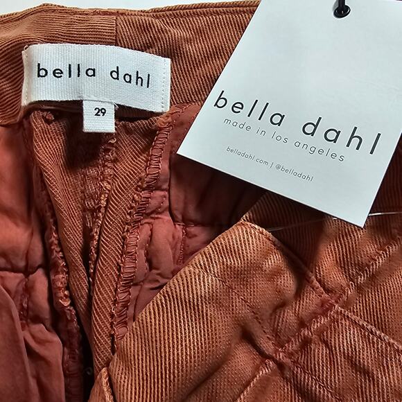 Bella Dahl Womans size 29/10 Sedona Cuffed Utility Shorts Linen Blend Denim NEW - Picture 5 of 7